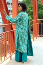 Gul Ahmed 3PC Digital Printed Dobby Linen Unstitched Suit LT-32009 A - Image 2