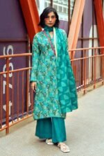 Gul Ahmed 3PC Digital Printed Dobby Linen Unstitched Suit LT-32009 A - Image 3