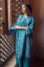 Gul Ahmed 3PC Digital Printed Dobby Linen Unstitched Suit LT-32010 A - Image 5
