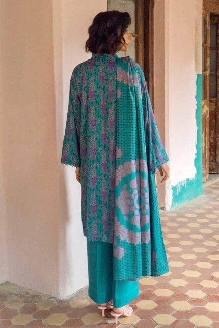 Gul Ahmed 3PC Digital Printed Dobby Linen Unstitched Suit LT-32010 A