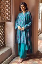 Gul Ahmed 3PC Digital Printed Dobby Linen Unstitched Suit LT-32010 A - Image 4