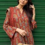 Gul Ahmed 3PC Digital Printed Dobby Linen Unstitched Suit LT-32010 B