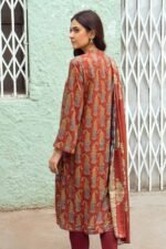 Gul Ahmed 3PC Digital Printed Dobby Linen Unstitched Suit LT-32010 B - Image 3