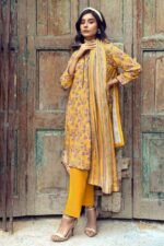 Gul Ahmed 3PC Digital Printed Dobby Linen Unstitched Suit LT-32011 B - Image 5