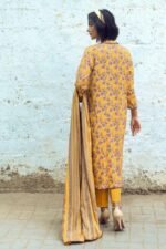Gul Ahmed 3PC Digital Printed Dobby Linen Unstitched Suit LT-32011 B - Image 4