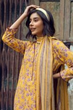 Gul Ahmed 3PC Digital Printed Dobby Linen Unstitched Suit LT-32011 B