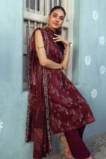 Gul Ahmed 3PC Digital Printed Dobby Linen Unstitched Suit LT-32013 B - Image 4