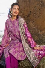 Gul Ahmed 3PC Digital Printed Dobby Linen Unstitched Suit LT-32021 A