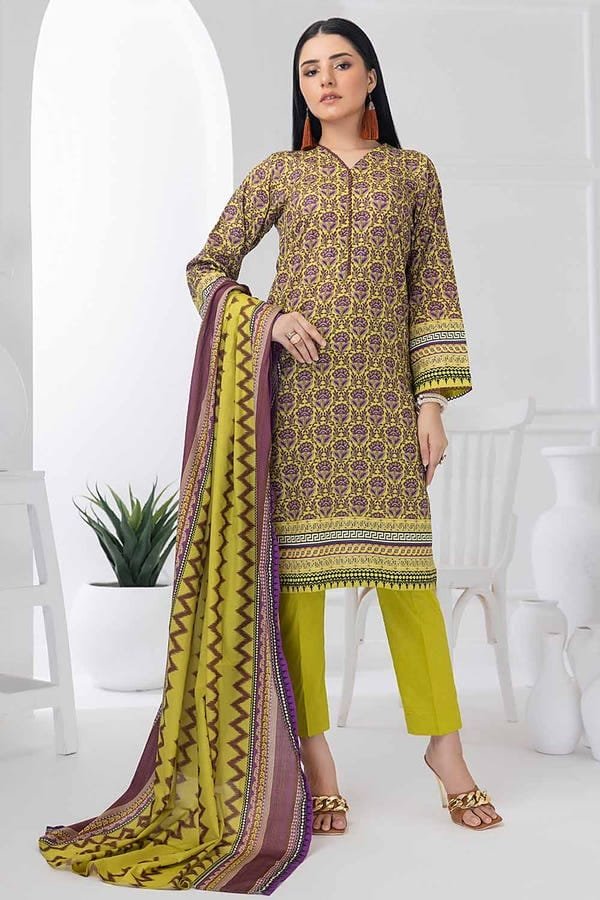 Gul Ahmed 3PC Digital Printed Dobby Linen Unstitched Suit LT-32021 B.4 Gul Ahmed 3PC Digital Printed Dobby Linen Unstitched Suit LT-32021 B