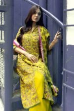 Gul Ahmed 3PC Digital Printed Dobby Linen Unstitched Suit LT-32022 A - Image 3