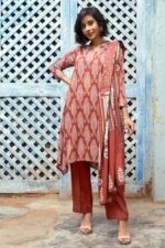Gul Ahmed 3PC Digital Printed Dobby Linen Unstitched Suit LT-32023 B - Image 2