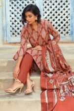 Gul Ahmed 3PC Digital Printed Dobby Linen Unstitched Suit LT-32023 B - Image 3