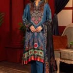 Gul Ahmed 3PC Digital Printed Dobby Linen Unstitched Suit LT-32024