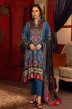 Gul Ahmed 3PC Digital Printed Dobby Linen Unstitched Suit LT-32024