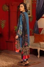 Gul Ahmed 3PC Digital Printed Dobby Linen Unstitched Suit LT-32024