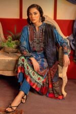 Gul Ahmed 3PC Digital Printed Dobby Linen Unstitched Suit LT-32024 - Image 4