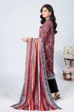 Gul Ahmed 3PC Digital Printed Linen Unstitched Suit WNS-32217 A - Image 2