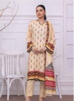 Gul Ahmed 3PC Digital Printed Linen Unstitched Suit WNS-32228 A