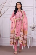Gul Ahmed 3PC Digital Printed Linen Unstitched Suit WNS-32228 B