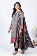 Gul Ahmed 3PC Digital Printed Linen Unstitched Suit WNS-32229 A - Image 3