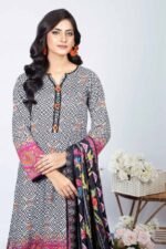 Gul Ahmed 3PC Digital Printed Linen Unstitched Suit WNS-32229 A