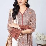 Gul Ahmed 3PC Digital Printed Linen Unstitched Suit WNS-32229 B