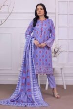 Gul Ahmed 3PC Digital Printed Linen Unstitched Suit WNS-32231 A - Image 3