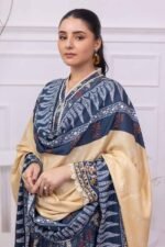Gul Ahmed 3PC Digital Printed Linen Unstitched Suit WNS-32231 B