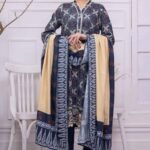 Gul Ahmed 3PC Digital Printed Linen Unstitched Suit WNS-32231 B