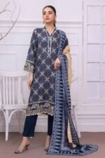 Gul Ahmed 3PC Digital Printed Linen Unstitched Suit WNS-32231 B - Image 4