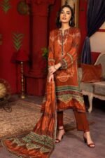 Gul Ahmed 3PC Digital Printed Twill Linen Unstitched Suit LT-32025 - Image 5