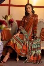 Gul Ahmed 3PC Digital Printed Twill Linen Unstitched Suit LT-32025 - Image 2
