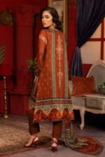 Gul Ahmed 3PC Digital Printed Twill Linen Unstitched Suit LT-32025 - Image 4