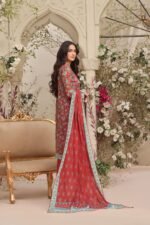 Zoella Digital Printed Lawn 3P Red Collection ZLSRC-0010 - Image 2