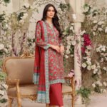 Unstitched 3 Piece Digital Printed Lawn